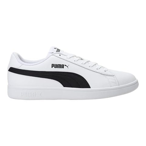 Puma Men White Smash v2 L Leather Sustainable Sneakers