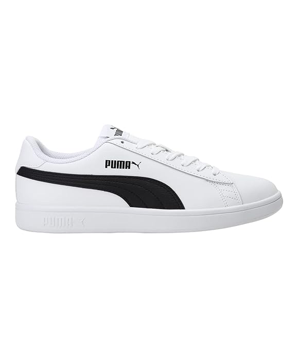 Puma Men White Smash v2 L Leather Sustainable Sneakers