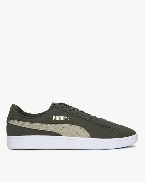 PUMA Smash V2 Buck Lace-Up Sneakers