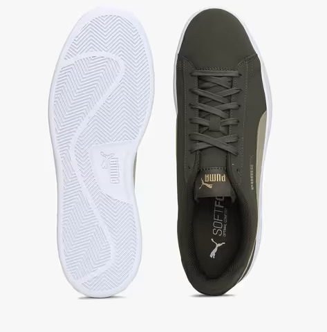 PUMA Smash V2 Buck Lace-Up Sneakers view 3