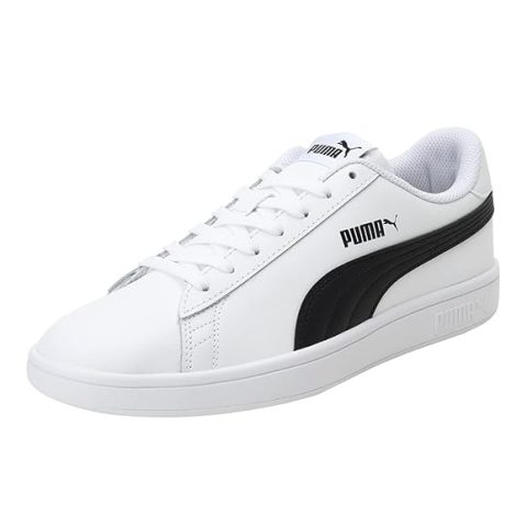 Puma Men White Smash v2 L Leather Sustainable Sneakers view 2
