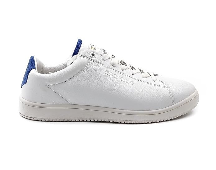 Woodland Men White Leather Sneakers