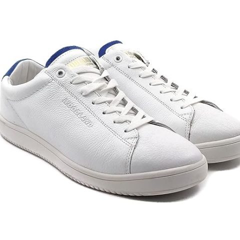 Woodland Men White Leather Sneakers view 3