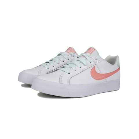 Nike Women White Court Royale AC Leather Sneakers view 3
