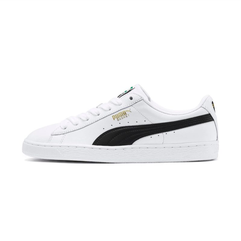 Puma Women White Basket Classic XXI Leather Sneakers